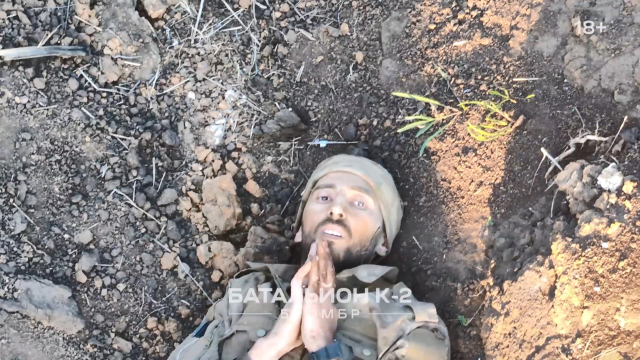 A Russian soldier fearing he would be killed receives a helping hand from a Ukrainian drone