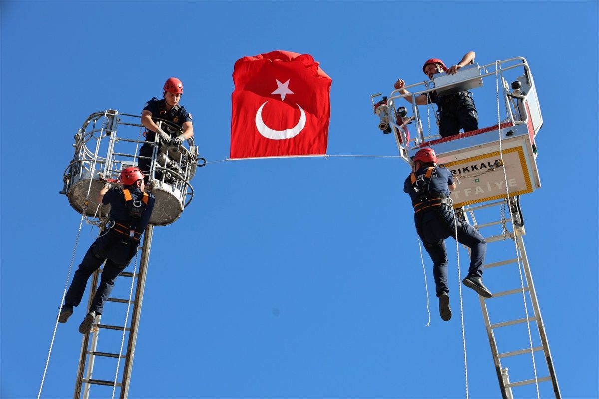 Kırıkkale'de İtfaiye Tatbikatı Gerçekleştirildi