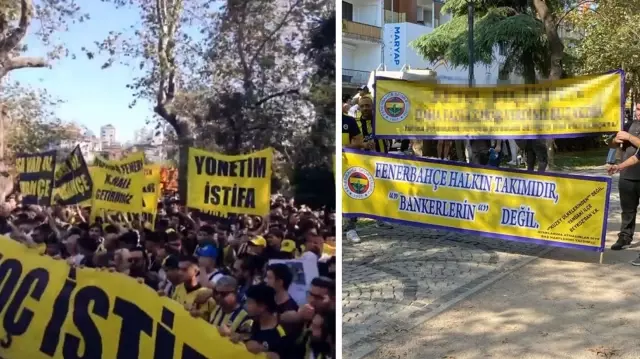 Fenerbahçe fans on the street: They are calling for Ali Koç and Acun Ilıcalı to resign.