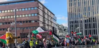 Stockholm'de İsrail'in Saldırılarına Protesto