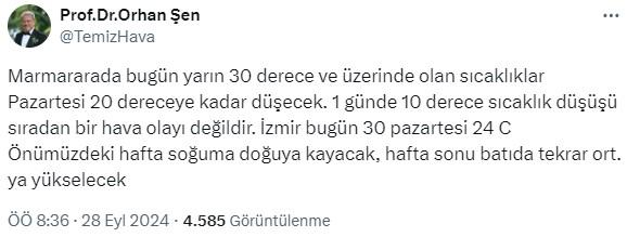 İstanbul için tarih verildi! Sıcaklıklar rekor derecede düşecek