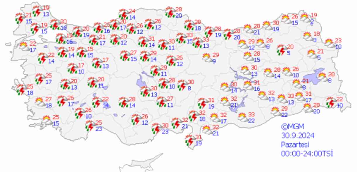30 Eylül Hava durumu | İstanbul günlük ve 5 günlük hava durumu tahmini! İstanbul'da hava nasıl olacak?