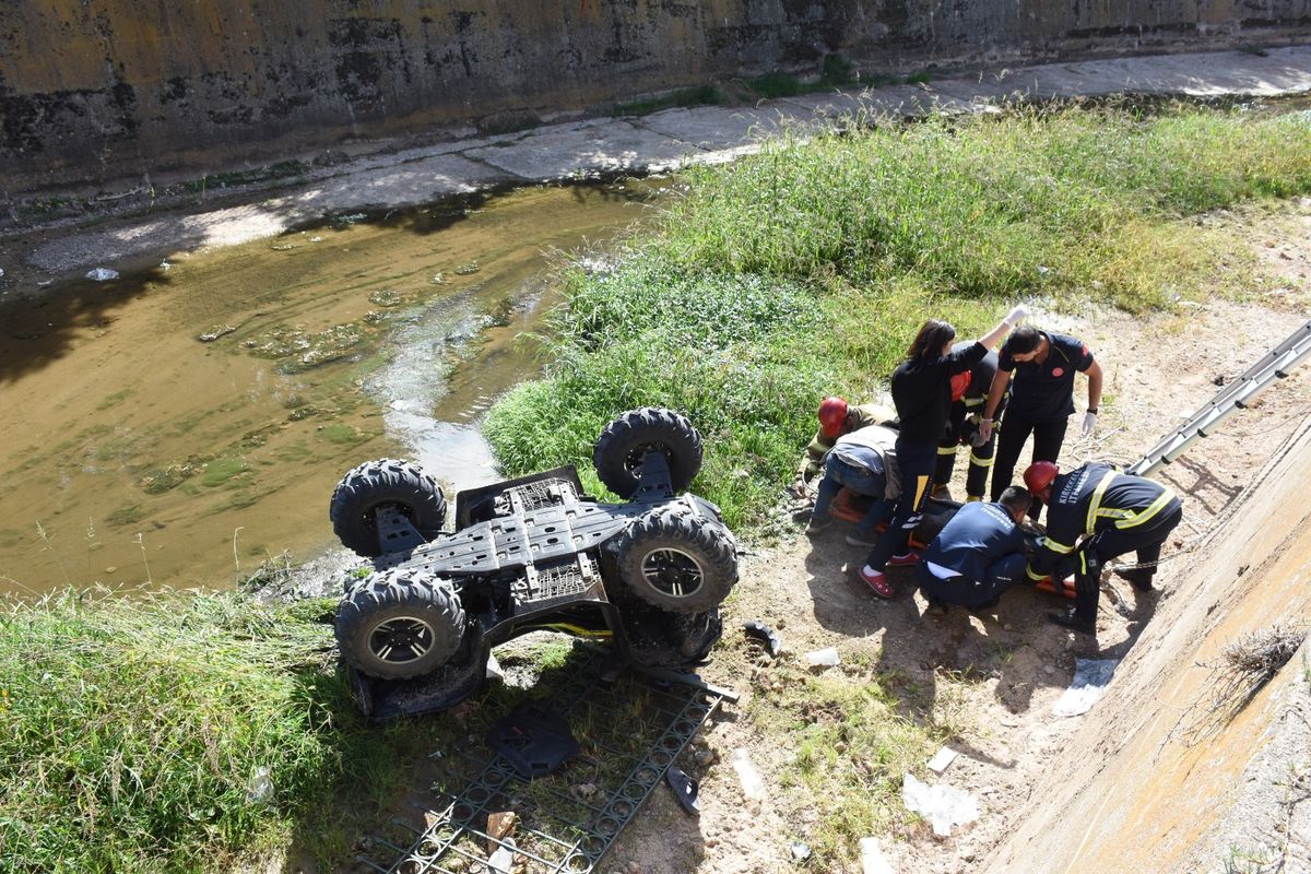 Kırıkkale'de ATV'nin Dereye Düşmesi Sonucu İki Kişi Yaralandı