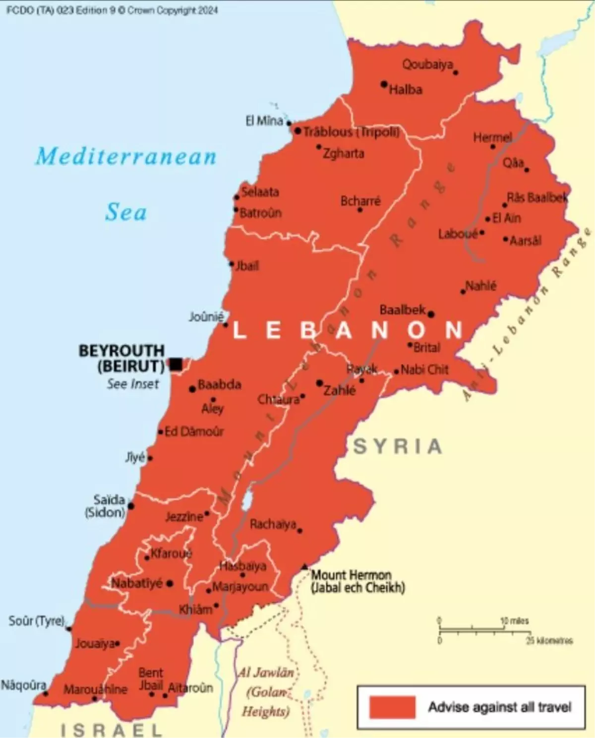 İngiltere'den Lübnan'a Seyahat Yasağı: Çatışmalar Tehlikeli Boyuta Ulaştı