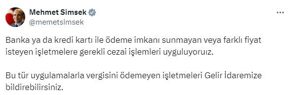 Such defenses will drive you crazy! After Şimşek's call, everyone is reporting the same company