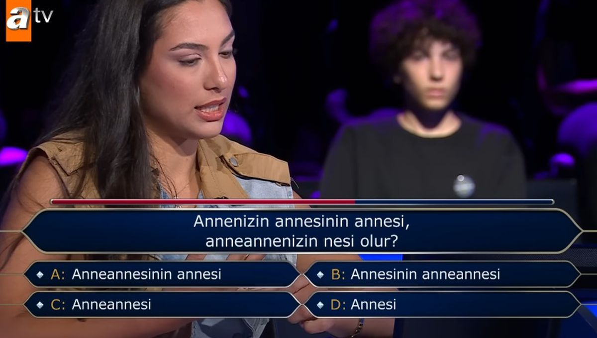 Annenizin annesinin annesi, anneannenizin nesi olur? Kim Milyoner Olmak İster yeni bölüm soru ve cevapları!