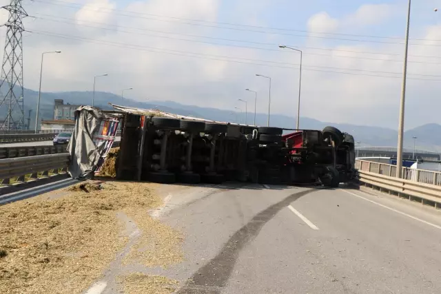 Bee sting caused an accident: The overturned truck was dragged for 50 meters.