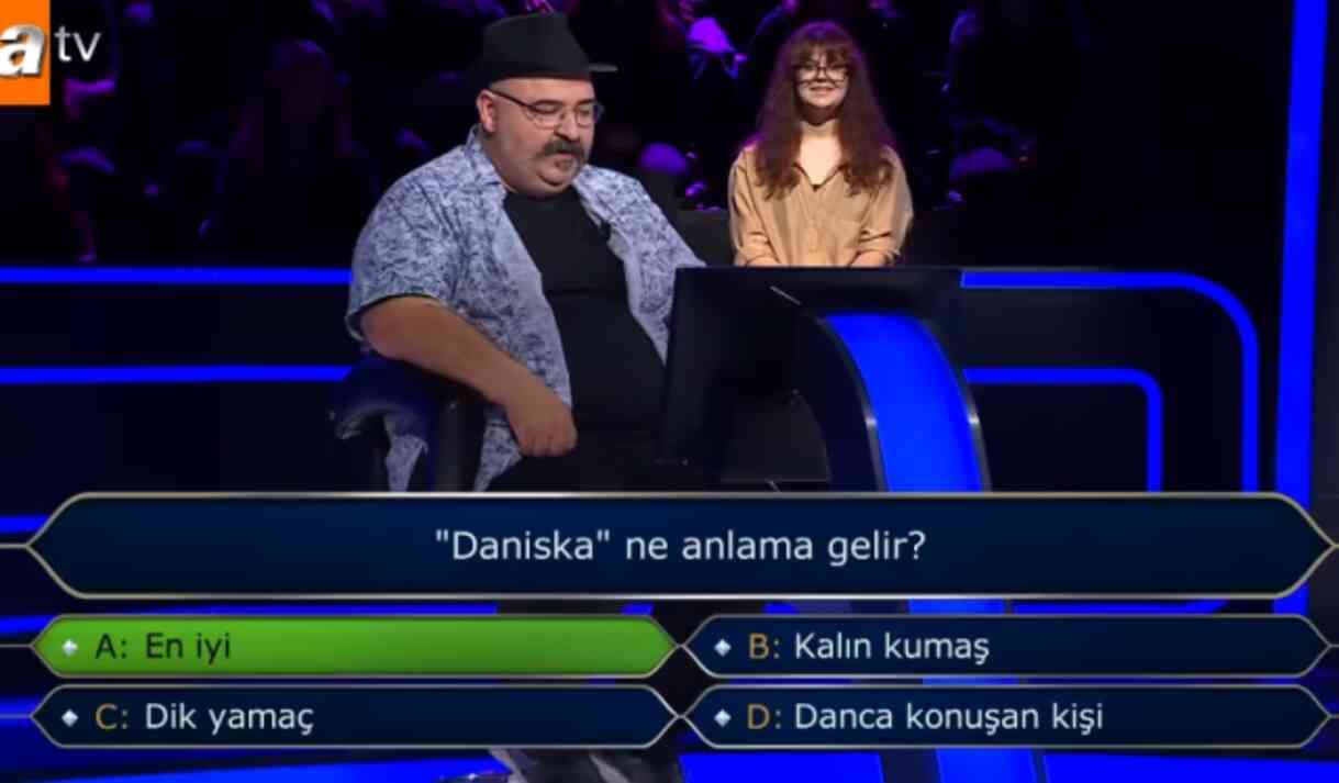'Daniska' ne anlama gelir? Kim Milyoner Olmak İster yeni bölüm soru ve cevapları!