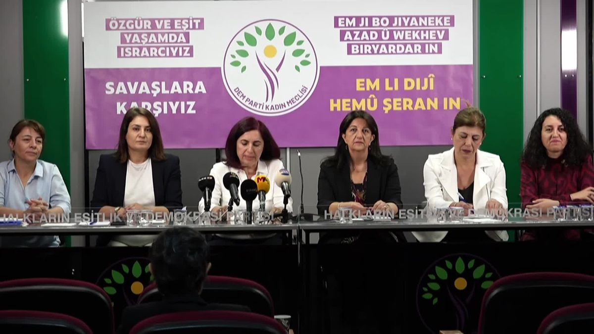 DEM Parti Kadın Meclisi'nden Savaşlara Karşı Barış Kampanyası