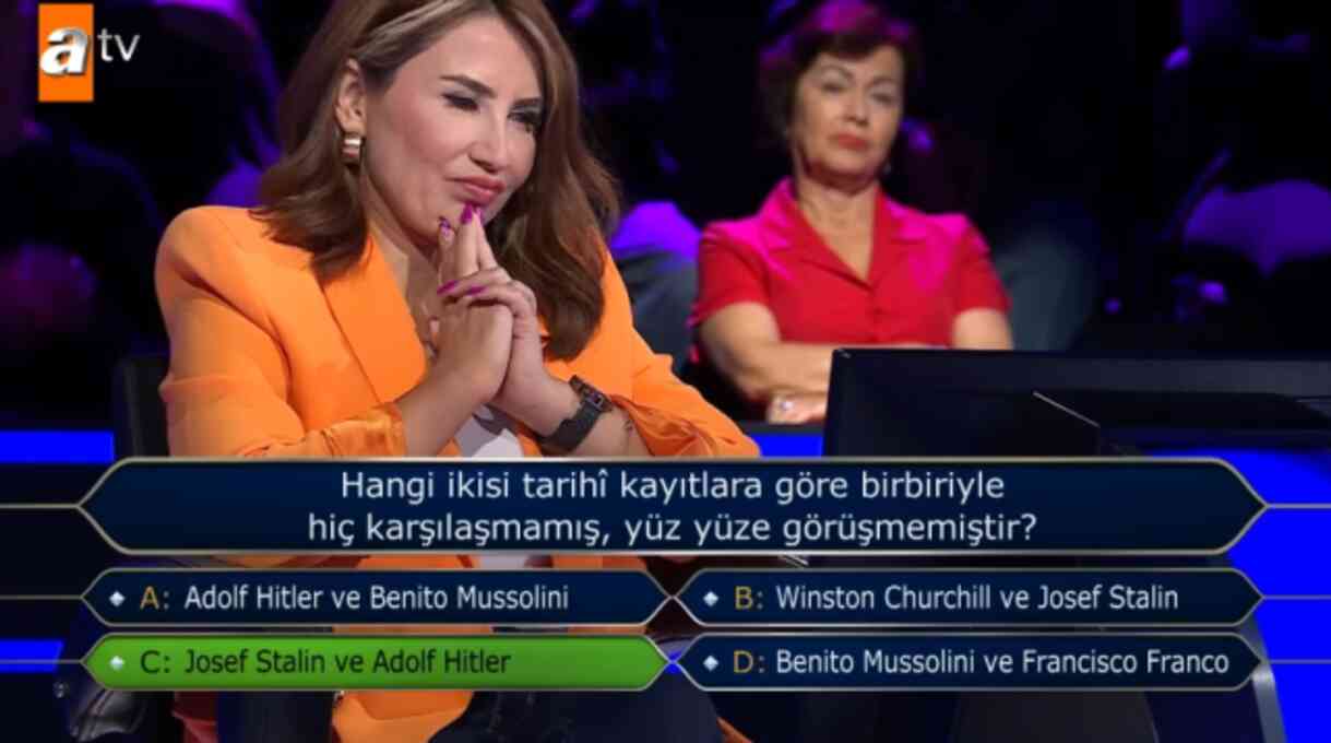 Hangi ikisi tarihî kayıtlara göre birbiriyle hiç karşılaşmamış, yüz yüze görüşmemiştir? Kim Milyoner Olmak İster yeni bölüm soru ve cevapları!