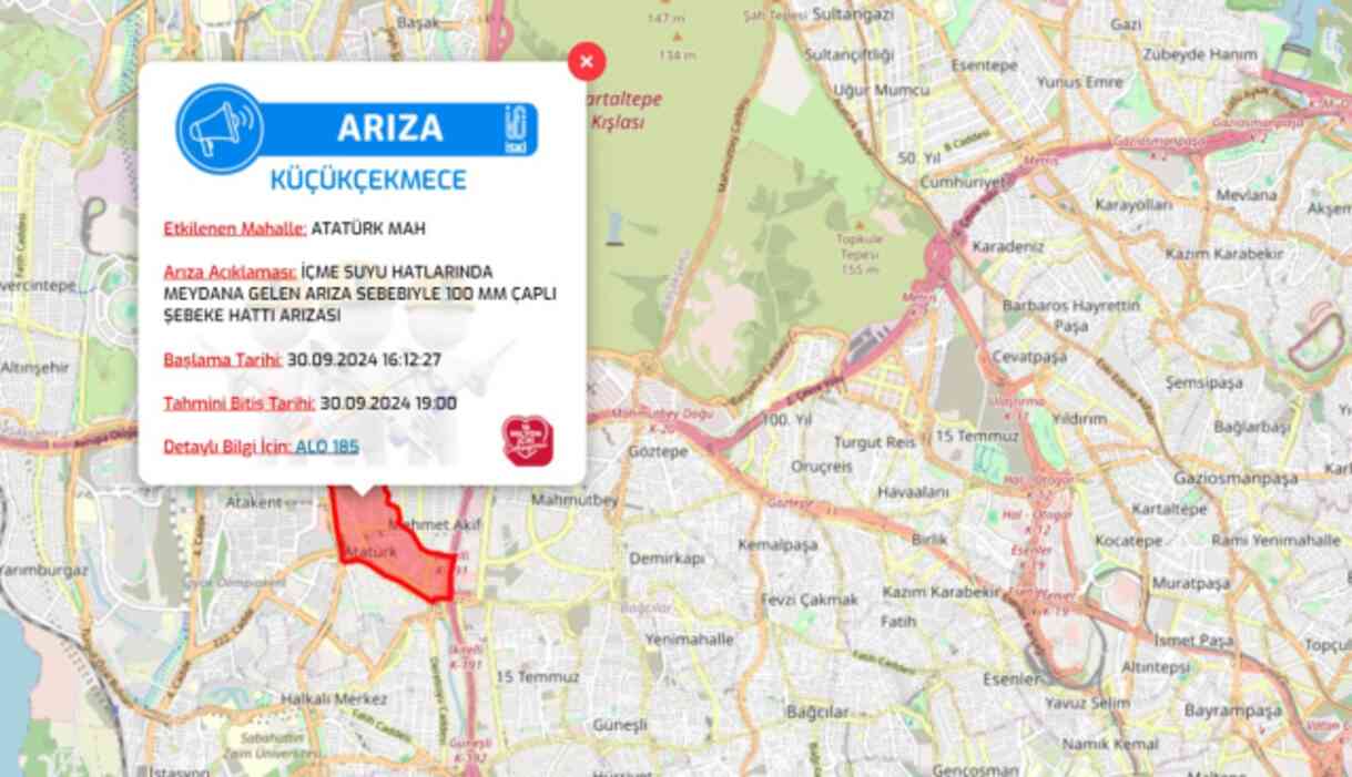 İstanbul İSKİ su kesintisi! 1 Ekim Beykoz, Küçükçekmece, Üsküdar su kesintisi listesi! Sular ne zaman gelecek?