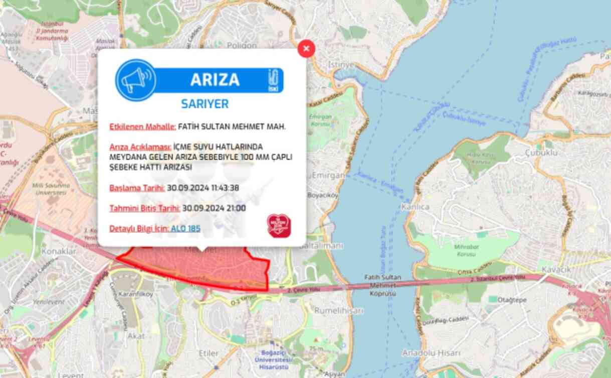 İstanbul İSKİ su kesintisi! 1 Ekim Beykoz, Küçükçekmece, Üsküdar su kesintisi listesi! Sular ne zaman gelecek?
