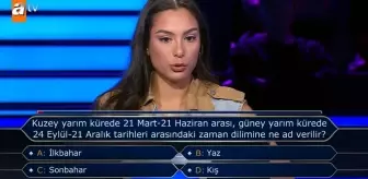 Kuzey yarım kürede 21 Mart-21 Haziran arası, güney yarım kürede 24 Eylül-21 Aralık tarihleri arasındaki zaman dilimine ne ad verilir?