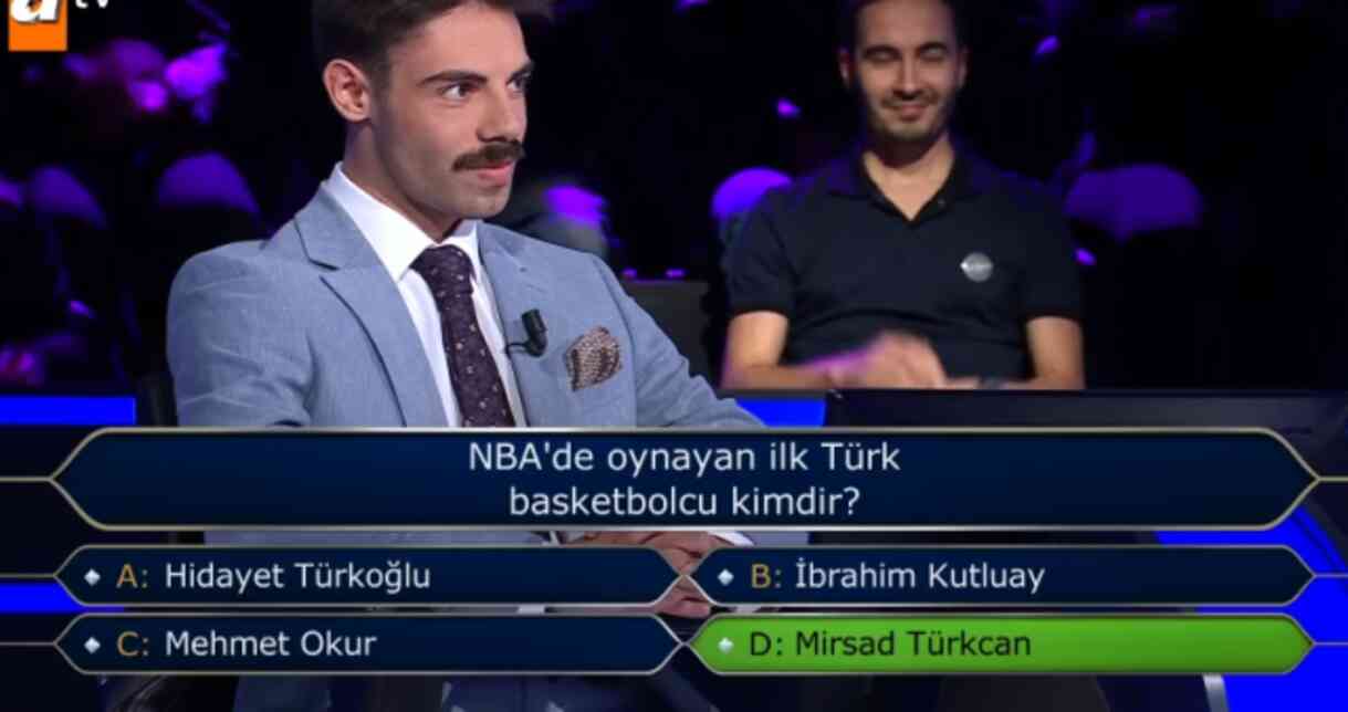 NBA'de oynayan ilk Türk basketbolcu kimdir? Kim Milyoner Olmak İster yeni bölüm soru ve cevapları!