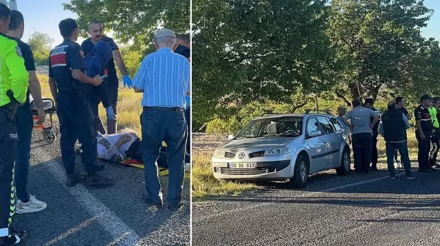 He was trapped under the vehicle in front of which he was praying.