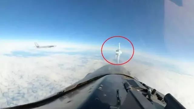 There was a dangerous close encounter between Russian and American warplanes in Alaska.