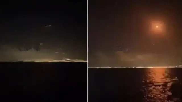 The missiles fired by Iran at Israel were seen from one of our cities.