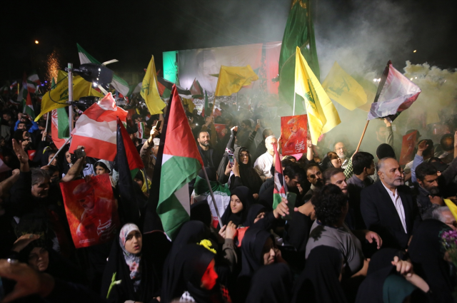 Thousands of Iranians took to the streets to celebrate with takbirs as missiles rained down on Israel