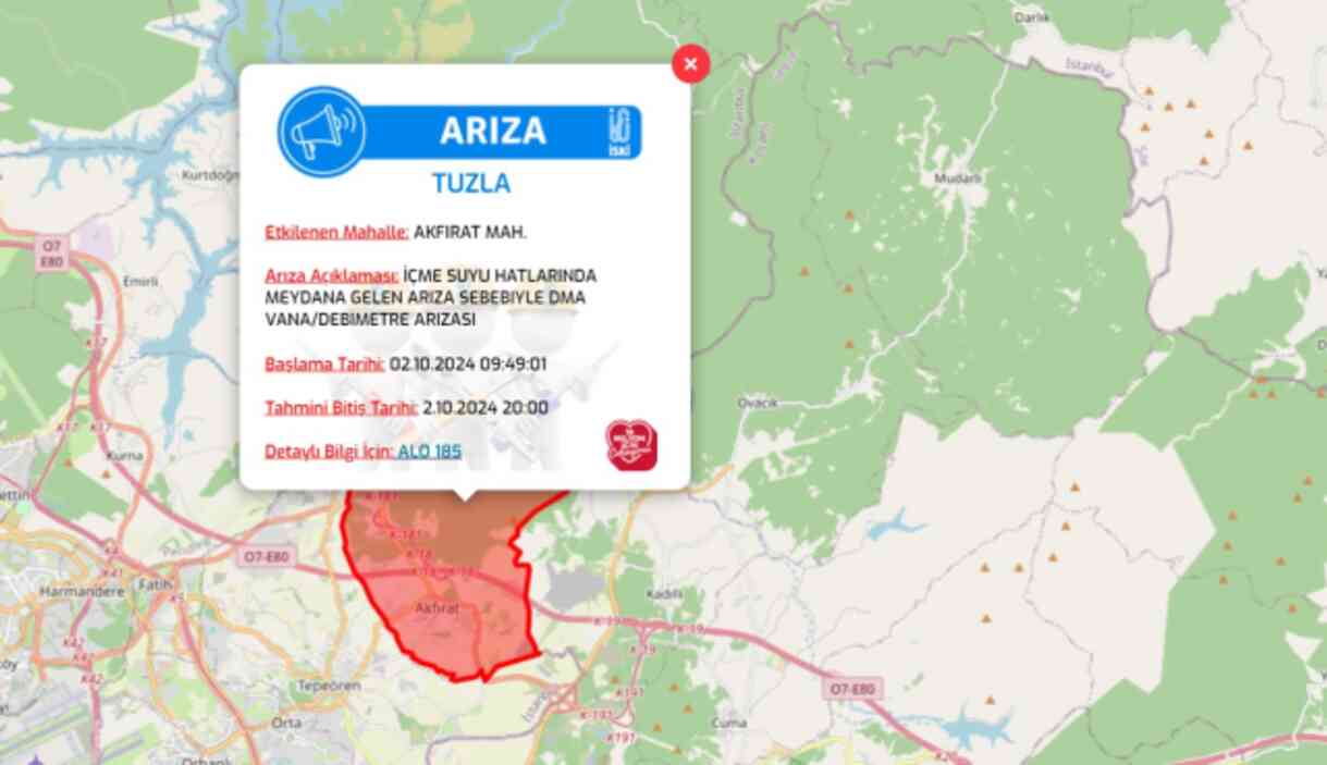 İstanbul İSKİ su kesintisi! 2-3 Ekim Ataşehir, Kağıthane, Tuzla, Zeytinburnu su kesintisi listesi! Sular ne zaman gelecek?