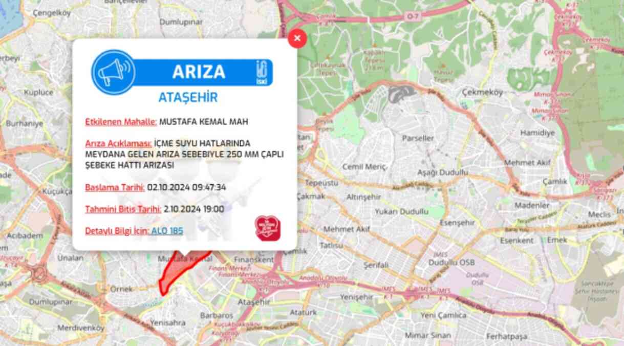 İstanbul İSKİ su kesintisi! 2-3 Ekim Ataşehir, Kağıthane, Tuzla, Zeytinburnu su kesintisi listesi! Sular ne zaman gelecek?