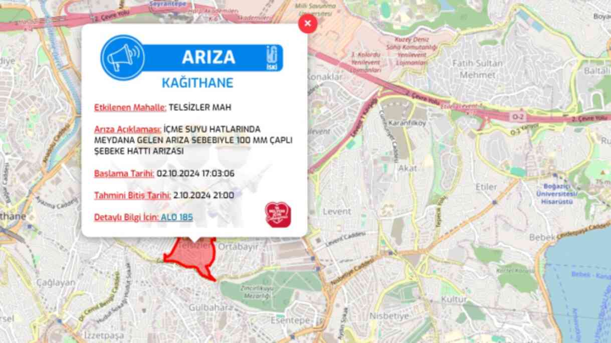 İstanbul İSKİ su kesintisi! 2-3 Ekim Ataşehir, Kağıthane, Tuzla, Zeytinburnu su kesintisi listesi! Sular ne zaman gelecek?