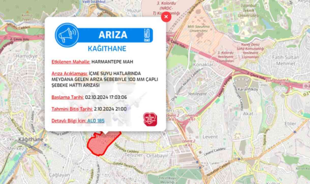 İstanbul İSKİ su kesintisi! 2-3 Ekim Ataşehir, Kağıthane, Tuzla, Zeytinburnu su kesintisi listesi! Sular ne zaman gelecek?