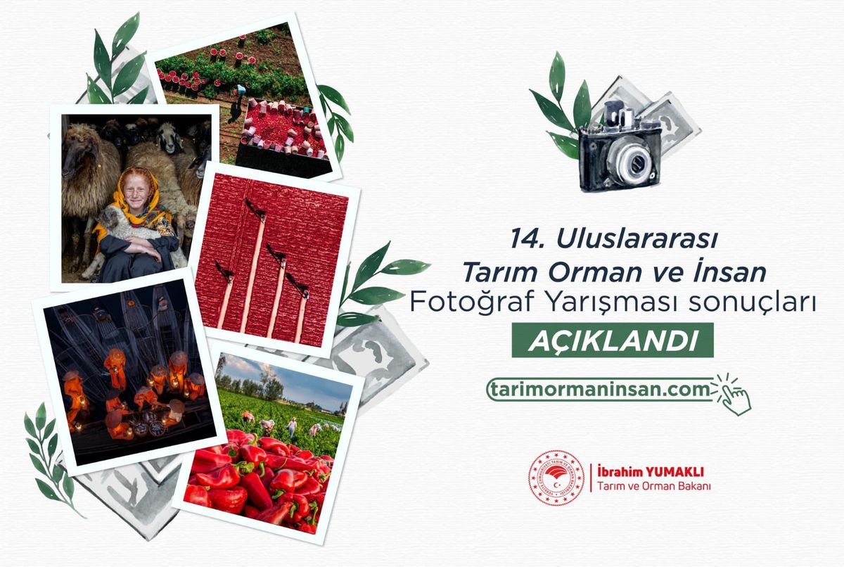 14. Uluslararası Tarım, Orman ve İnsan Fotoğraf Yarışması'nın Sonuçları Açıklandı