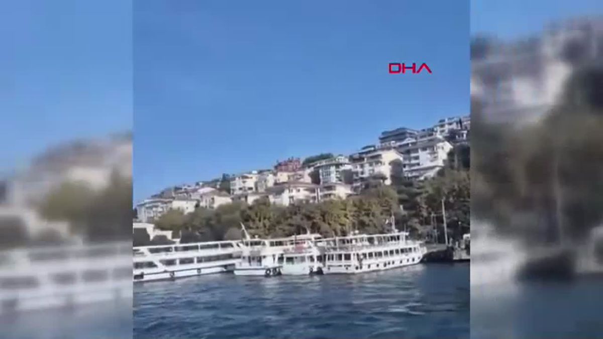 Üsküdar Açıklarında İki Geminin Çarpışması