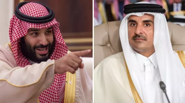 الأمير سلمان و أمير قطر تميم بن حمد آل ثاني اختلفا بشأن إسرائيل.