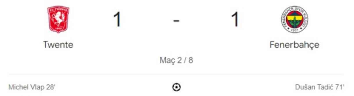 Twente Fenerbahçe maçı kaç kaç, bitti mi? MAÇ SONUCU! Twente Fenerbahçe golleri kim attı, canlı maç anlatımı! Twente Fenerbahçe maçı kaç kaç, bitti mi? MAÇ SONUCU! Twente Fenerbahçe golleri kim attı, canlı maç anlatımı!