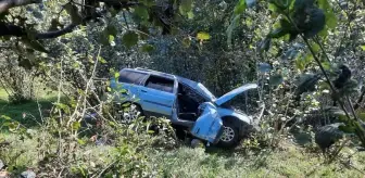 Giresun'da Otomobil Şarampole Devrildi: 1 Ölü, 3 Yaralı