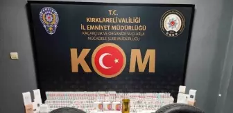 Kırklareli'nde Kaçakçılık Operasyonu: 472 Kaçak Sigara ve Parfüm Ele Geçirildi