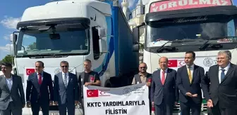 KKTC'den Gazze'ye İnsani Yardım Tırları Gönderildi