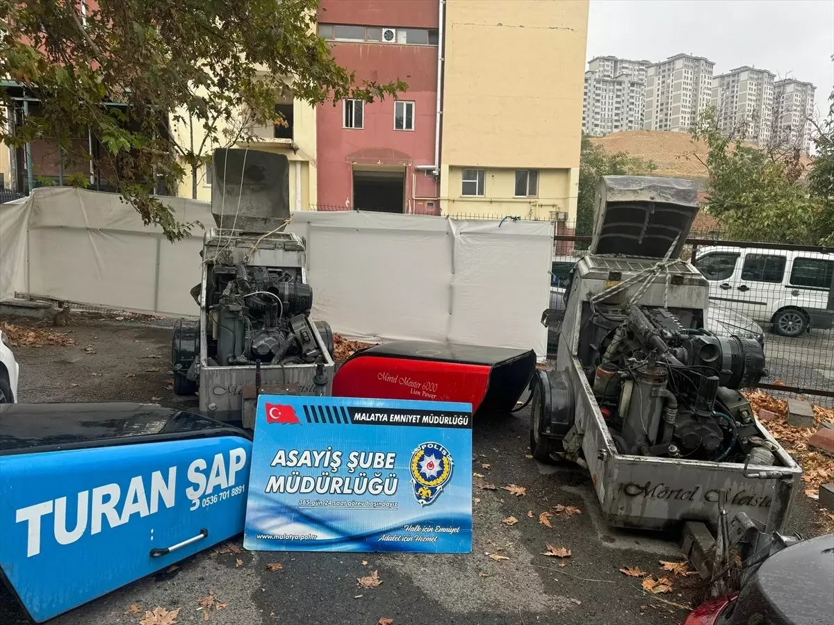 Malatya'da Şap Makinesi Hırsızları Cezaevinden Çıktı