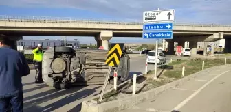 Edirne'de Trafik Kazası: 1 Yaralı