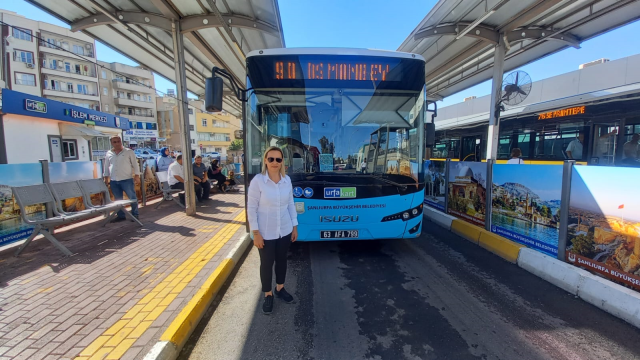 A first in Şanlıurfa! The female bus driver has started her duty