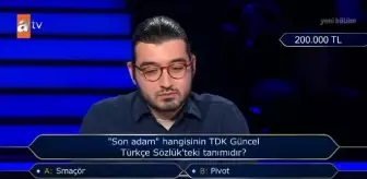 'Son adam' hangisinin TDK Güncel Türkçe Sözlük'teki tanımıdır? Libero ne demek, Smaçör ne demek, Pivot ne demek, Santrfor ne demek?