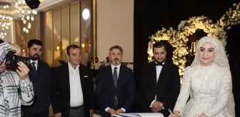 Bakan Yardımcısı Ahmet Aydın, Düğün Töreninde Nikah Şahitliği Yaptı