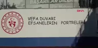 Erzurum'da 'Vefa Duvarı Efsanelerin Portreleri' Projesi