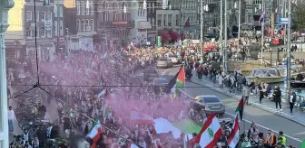 Amsterdam'da Gazze İçin Büyük Protesto Gösterisi