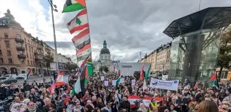 Stockholm'de İsrail'in Saldırıları Protesto Edildi