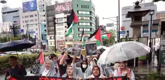 Tokyo'da Filistin İçin Protesto Yürüyüşü