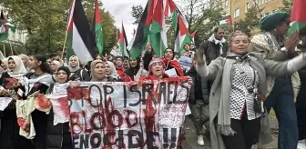 Berlin'de Filistin'e Destek Gösterisi ve Polis Şiddetine Protesto