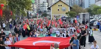 Bandırma'da Filistin'e Destek Yürüyüşü Düzenlendi