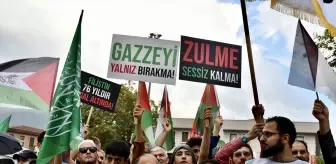 Bursa ve çevre illerde Gazze'ye destek yürüyüşleri düzenlendi