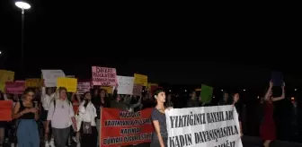 Çanakkale'de Kadın Cinayetleri Protesto Edildi