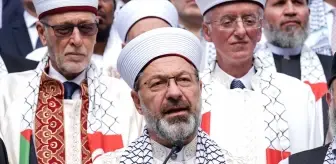 Diyanet İşleri Başkanı Erbaş, din adamları ile 'Barışa çağrı' açıklaması yaptı Açıklaması