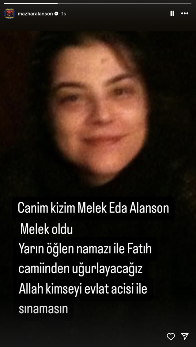 Biricik Suden's stern reaction to those who called to offer condolences after losing her daughter Mazhar Alanson