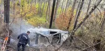 Mudurnu'da Yangın Çıkan Otomobilde İki Kişi Hayatını Kaybetti