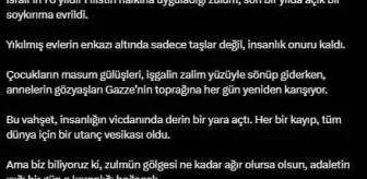 Emine Erdoğan'dan saldırıların birinci yılında 'Gazze' paylaşımı Açıklaması